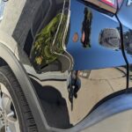 Honda HRV black rear bumper repaired