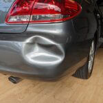 Lexus bumper dent