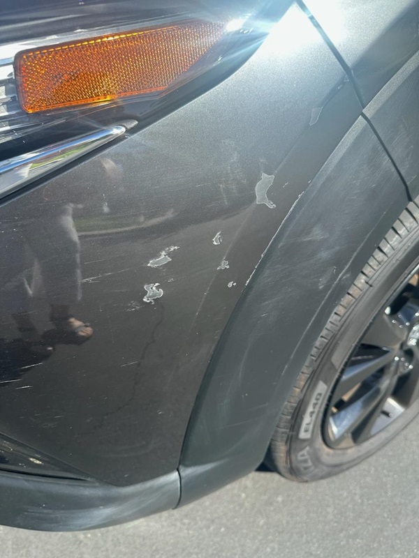 mercedes bumper scratches