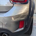 Mini cooper rear right bumper damaged