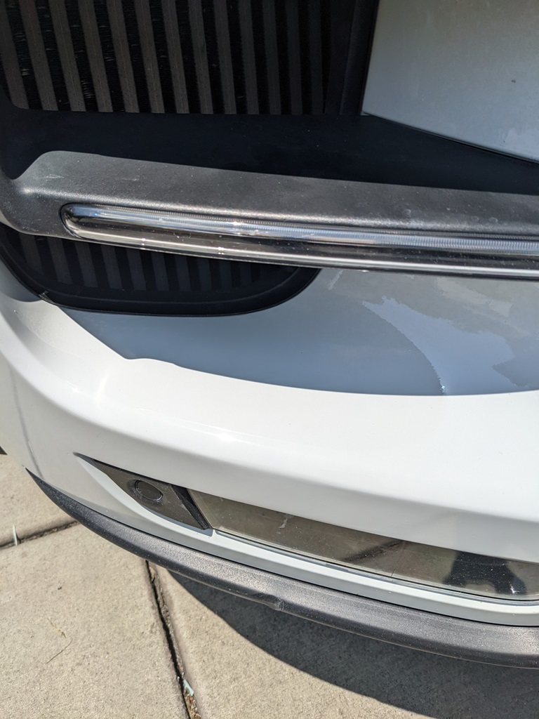 Porsche Bumper crack repair