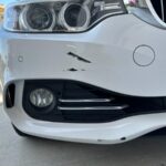 BMW 5 series bumper scratches