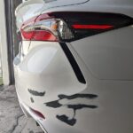 Toyota Camry bumper damage